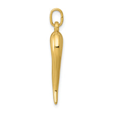 Load image into Gallery viewer, 14k 3D Italian Horn Charm
