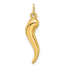 Load image into Gallery viewer, 14k 3D Italian Horn Charm
