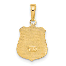 Load image into Gallery viewer, 14k POLICE Badge Pendant
