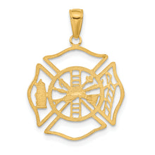 Load image into Gallery viewer, 14k Fireman Shield Pendant
