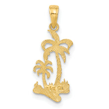 Load image into Gallery viewer, 14k Double Palm Trees Pendant
