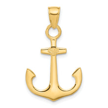 Load image into Gallery viewer, 14k Anchor Pendant
