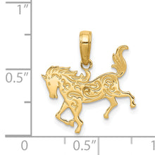 Load image into Gallery viewer, 14k Horse Pendant
