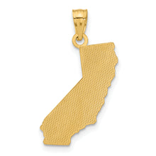 Load image into Gallery viewer, 14k CALI GIRL State Map Pendant

