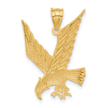 Load image into Gallery viewer, 14k Diamond-cut Eagle Pendant
