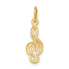 Load image into Gallery viewer, 14k Treble Clef Charm
