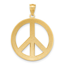 Load image into Gallery viewer, 14k Peace Sign Pendant
