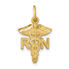 Load image into Gallery viewer, 14k RN Nurse Charm
