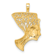 Load image into Gallery viewer, 14k Satin &amp; D/C Nefertiti Charm
