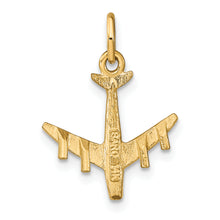Load image into Gallery viewer, 14k 3-D Airplane Charm
