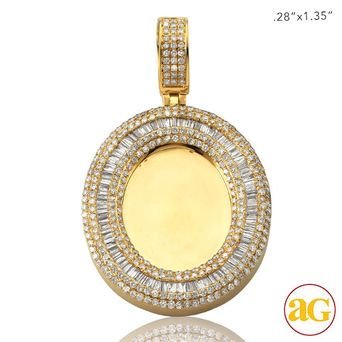 10Y 4.15CTW DIAMOND OVAL MEMORY PEND