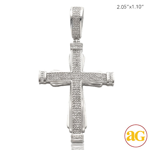 10KW 0.50CTW DIAMOND CROSS PENDANT