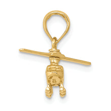 Load image into Gallery viewer, 14k 3-D Moveable Helicopter Pendant
