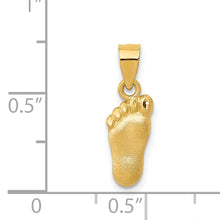 Load image into Gallery viewer, 14k Diamond-cut Foot Charm
