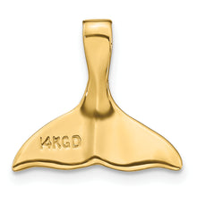 Load image into Gallery viewer, 14k 3-D Polished Whale Tail Slide
