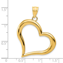 Load image into Gallery viewer, 14K Polished Dangling Heart Pendant

