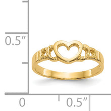 Load image into Gallery viewer, 14k Heart Baby Ring
