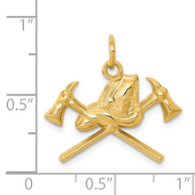 Load image into Gallery viewer, 14k Fire Department Charm
