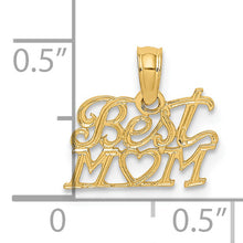 Load image into Gallery viewer, 14K BEST MOM with Heart Charm
