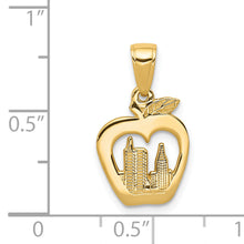 Load image into Gallery viewer, 14K New York Skyline in Apple Pendant

