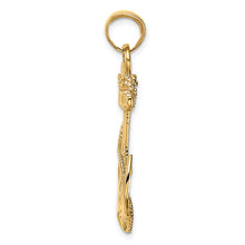 Load image into Gallery viewer, 14K 2-D Anchor with Rope Pendant
