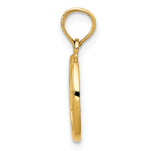 Load image into Gallery viewer, 14k Polished Small Fleur De Lis in Oval Pendant
