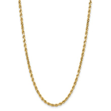 Load image into Gallery viewer, 14k 5.5mm Semi-solid D/C Rope Chain
