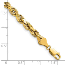 Load image into Gallery viewer, 14k 5.5mm Semi-solid D/C Rope Chain
