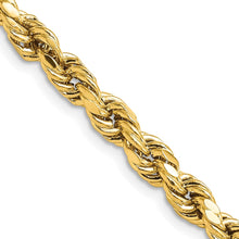 Load image into Gallery viewer, 14k 5.5mm Semi-solid D/C Rope Chain
