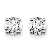 Load image into Gallery viewer, 14K White Gold Lab Grown Diamond 1ctw VS/SI FGH 4 Prong Earrings
