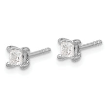 Load image into Gallery viewer, 14kw .33ctw VS DEF Lab Grown Princess Diamond 4 Prong Earrings
