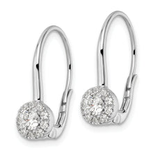 Load image into Gallery viewer, 14K White Gold Lab Grown VS/SI FGH Dia Leverback Drop Earrings
