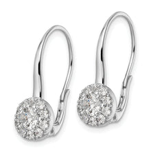 Load image into Gallery viewer, 14K White Gold Lab Grown VS/SI FGH Dia Leverback Drop Earrings
