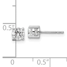 Load image into Gallery viewer, 14k White Gold Lab Grown VS/SI FGH Dia Fashion Earrings
