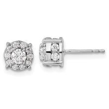 Load image into Gallery viewer, 14k White Gold Lab Grown VS/SI FGH Dia Fashion Earrings
