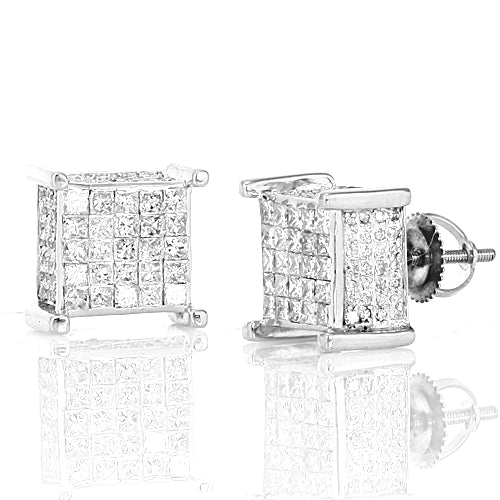 10KW 2.00CTW DIAMOND DICE EARRINGS