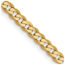 Load image into Gallery viewer, 14k 2.9mm Flat Beveled Curb Chain
