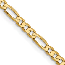 Load image into Gallery viewer, 14k 2.75mm Flat Figaro Chain
