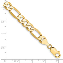 Load image into Gallery viewer, 14k 7mm Flat Figaro Chain
