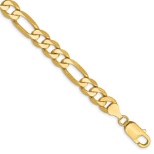 Load image into Gallery viewer, 14k 7.5mm Flat Figaro Chain

