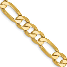 Load image into Gallery viewer, 14k 7.5mm Flat Figaro Chain
