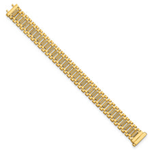 Load image into Gallery viewer, 14K Polished &amp; D/C Fancy Link Bracelet
