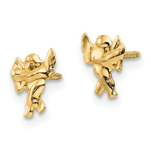 Load image into Gallery viewer, 14K Madi K Polished Cupid Threaded Post Earrings
