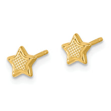 Load image into Gallery viewer, 14K Madi K Textured Star Post Earrings
