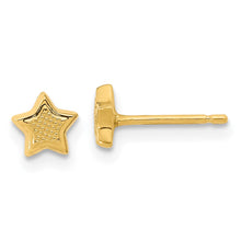 Load image into Gallery viewer, 14K Madi K Textured Star Post Earrings
