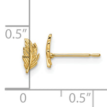 Load image into Gallery viewer, 14k Madi K Leaf Post Earrings
