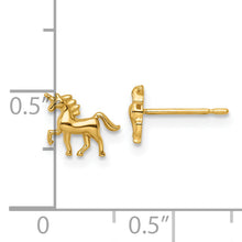 Load image into Gallery viewer, 14k Madi K Unicorn Post Earrings
