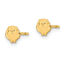 Load image into Gallery viewer, 14k Madi K Polished &amp; Satin Owl Post Earrings
