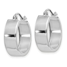 Load image into Gallery viewer, 14k White Gold Fancy Hoop Earrings
