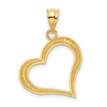Load image into Gallery viewer, 14K Polished Dangling Heart Pendant
